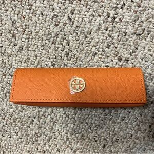 Tory Burch Vibrant Orange Eyewear Case NWOT